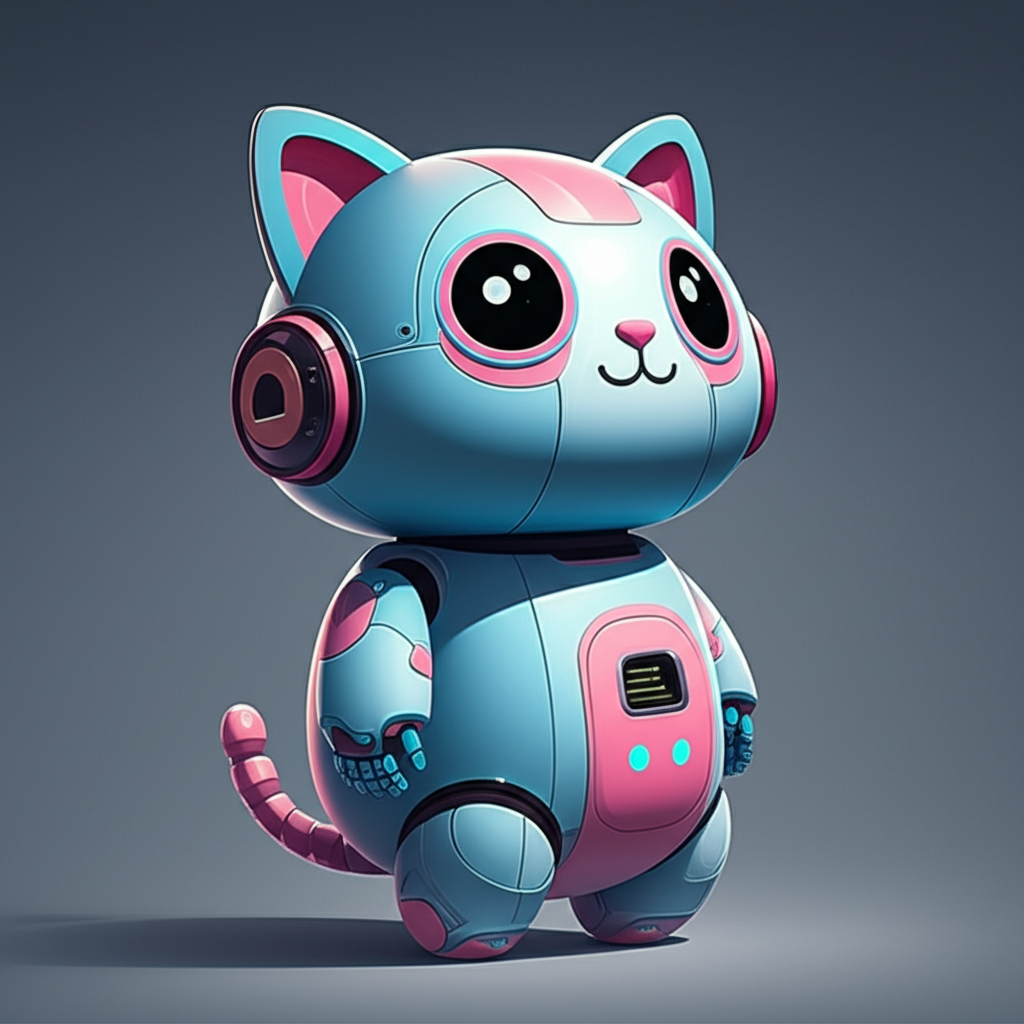 AI Pet Mascot - Cute Cat Robot